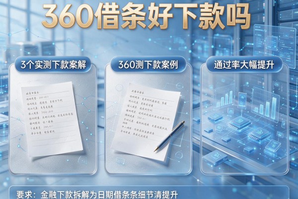 3个实测下款案例拆解360借条好下款吗,通过率大幅提升!