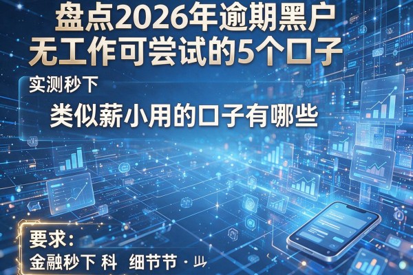 类似薪小用的口子有哪些 盘点2026年逾期黑户无工作可尝试的5个口子 实测秒下