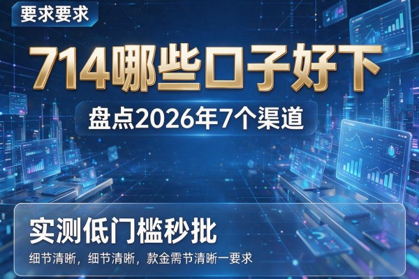 714哪些口子好下 盘点2026年7个渠道 实测低门槛秒批！