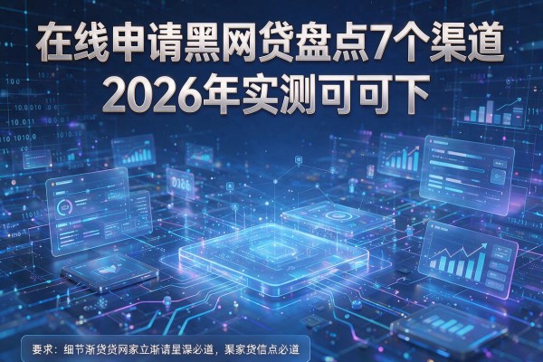 在线申请黑网贷盘点7个渠道2026年实测可下!