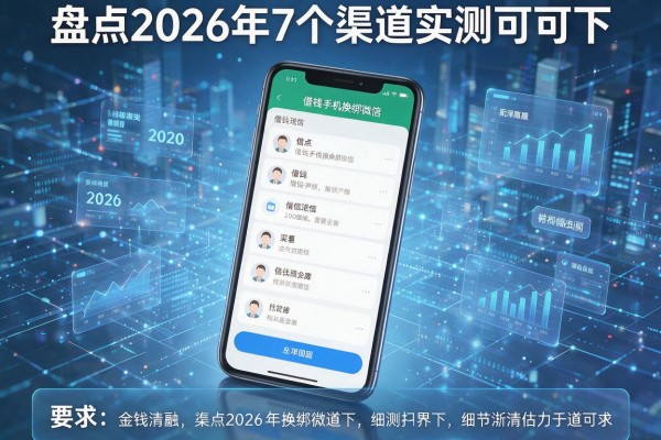 借钱手机换绑微信 盘点2026年7个渠道实测可下!