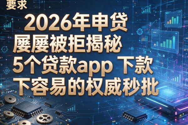 2026年申贷屡屡被拒揭秘5个贷款app下款容易的权威秒批!
