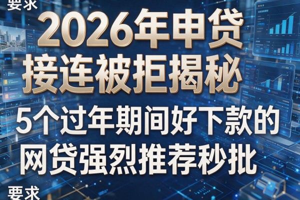 2026年申贷接连被拒揭秘5个过年期间好下款的网贷强烈推荐秒批！