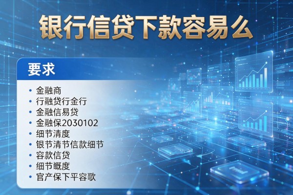 银行信贷下款容易么