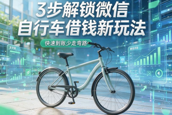 3步解锁微信自行车借钱新玩法，快速到账少走弯路！