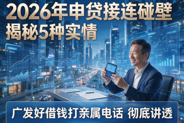 2026年申贷接连碰壁揭秘5种实情广发好借钱打亲属电话彻底讲透!