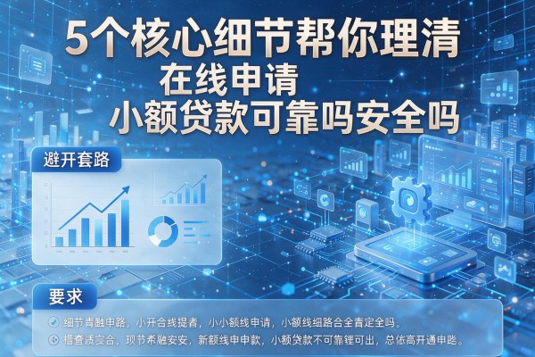 5个核心细节帮你理清在线申请小额贷款可靠吗安全吗,避开套路!