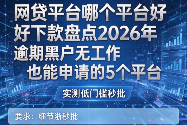 网贷平台哪个平台好下款盘点2026年逾期黑户无工作也能申请的5个平台实测低门槛秒批