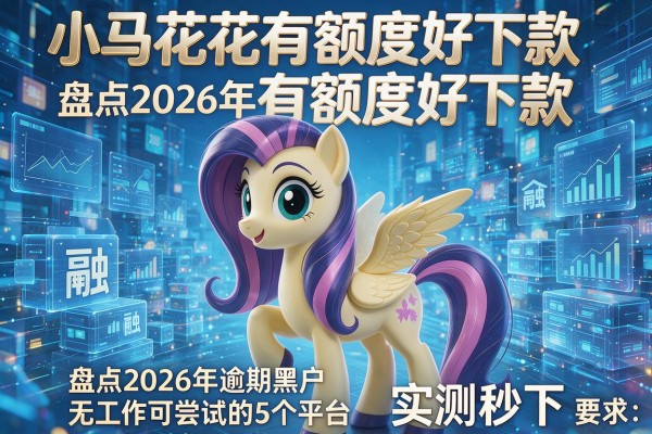 小马花花有额度好下款 盘点2026年逾期黑户无工作可尝试的5个平台 实测秒下