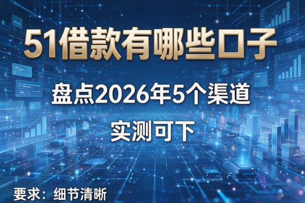 51借款有哪些口子 盘点2026年5个渠道 实测可下!