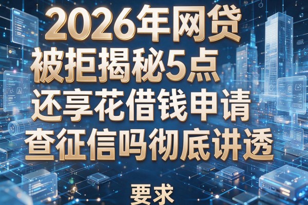 2026年网贷被拒揭秘5点还享花借钱申请查征信吗彻底讲透!