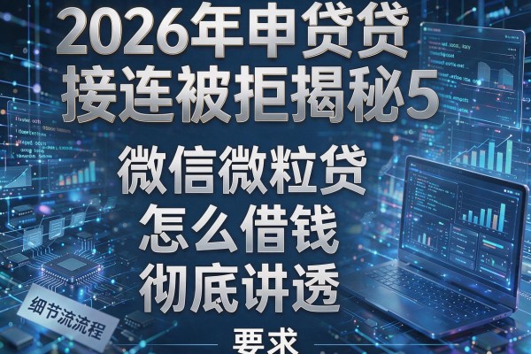 2026年申贷接连被拒揭秘5种微信微粒贷怎么借钱流程彻底讲透!
