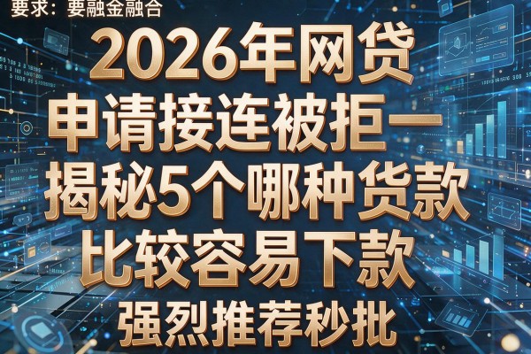 2026年网贷申请接连被拒揭秘5个哪种货款比较容易下款强烈推荐秒批!